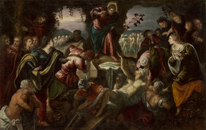 The Raising of Lazarus, 1585-1590