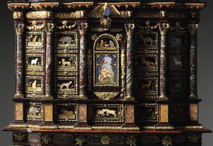 Louis XIV cabinet-on-stand