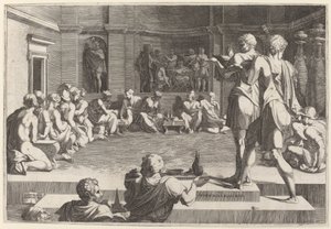 The Banquet of Alexander the Great by Domenico del Barbiere after Francesco Primaticcio