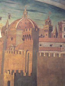 Florence Cathedral (detail) by Domenico di Michelino