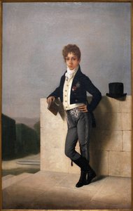 Portrait of Joao Pedro Quintella, Count of Farrobo by Domingos Antonio de Sequeira