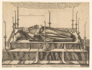 Death Portrait of Ferdinand II of Tyrol by Dominicus Custos (possibly)