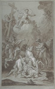 The Conversion of St. Paul (recto), The Execution of the Prisoner (verso), 18th-early 19th century by Dominik Kindermann