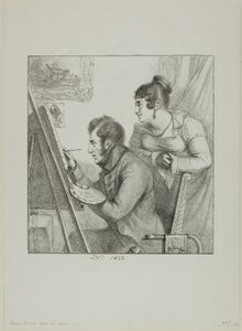 Baron Denon before his Easel by Dominique Vivant Denon