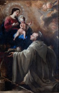 Parish Museum. Painting. Saint Bernard and the Madonna with Child by Don Juan Carreno de Miranda