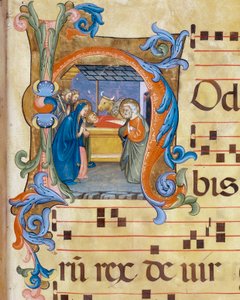 Nativity (miniature detail of the Antiphonary)