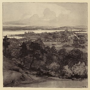 Poole from Parkstone by Donald (after) Maxwell