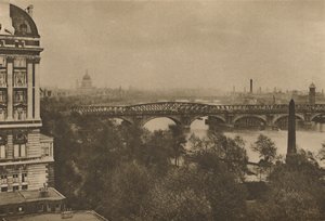 Adelphi Terrace Overlooks The River Eastward from the Hotel Cecil to the Tower Bridge by Donald McLeish