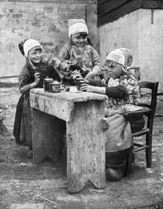 Children in Traditional Dress, Marken, Holland