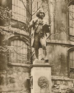 Dr. Johnson on his Pedestal, Whence He Can See Fleet Street, c1935 by Donald McLeish