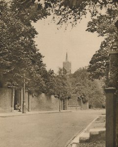Hampstead Church from Between the Leafy Walls of Frognal Lane, c1935