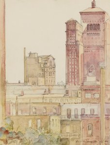 Chicago, Rooftops near Allerton House by Donald Shaw MacLaughlan