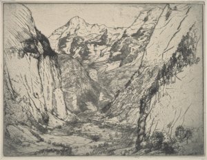 Lauterbrunnen by Donald Shaw MacLaughlan