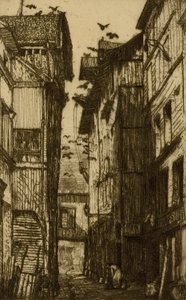 Ruelle des Pigeons, Rouen by Donald Shaw MacLaughlan