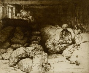 The Sleeping Rag Vendor by Donald Shaw MacLaughlan