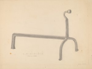 Andiron by Donald Streeter