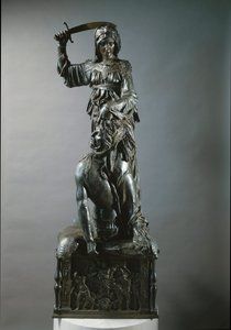 Judith and Holofernes. Bronze Sculpture by Donatello
