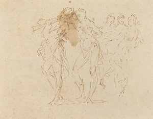 Musician and Dancing Figures