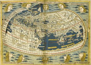 Ptolemy World Map by Donnus Nicolaus Germanus