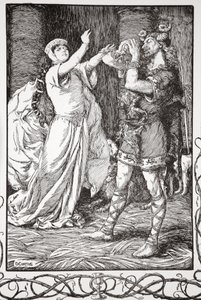The Queen Cried to Him to Forbear by Dora Curtis