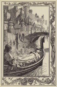 The barge floated down the river by Dora Curtis