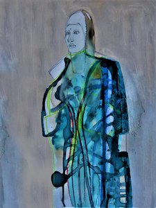Abstract Female Portrait by Doris Schmitz