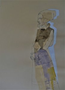 Abstract Historic Woman by Doris Schmitz