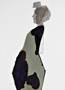 Abstract Woman Profile by Doris Schmitz