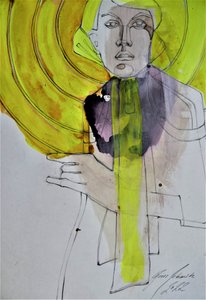 Abstract Woman Yellow