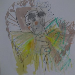 Colorful Abstract Portrait by Doris Schmitz