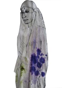 Contemplative Indian Portrait by Doris Schmitz