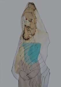 Contemplative Veiled Figure