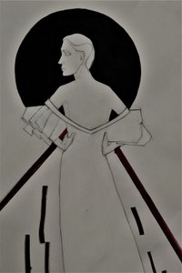 Elegant Fashion Silhouette by Doris Schmitz