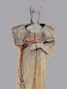 Elegant Fashion Sketch by Doris Schmitz