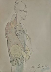 Elegant Woman Profile by Doris Schmitz