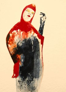 Enigmatic Hooded Figure