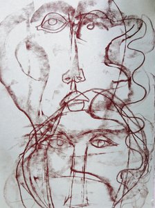 Expressive Cubist Faces