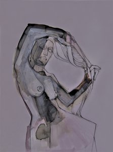 Expressive Female Figure by Doris Schmitz
