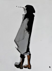 Ink Splatter Figure by Doris Schmitz