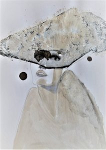 Mysterious Hat Portrait by Doris Schmitz