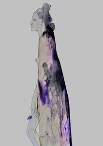 Pensive Draped Woman by Doris Schmitz