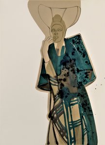 Pensive Fashion Study by Doris Schmitz