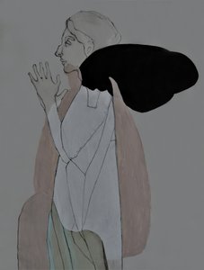 Praying Woman Profile by Doris Schmitz
