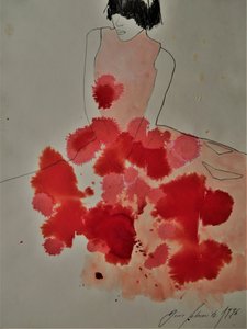 Red Ink Dress by Doris Schmitz