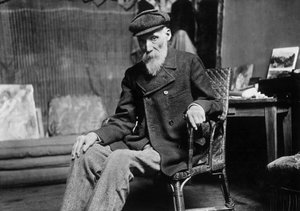 Auguste Renoir in His Workshop in Cagnes-on-Mer by Dornac