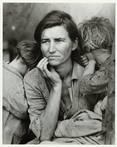 Portrait of Florence Owens Thompson (Migrant Mother, 1936)