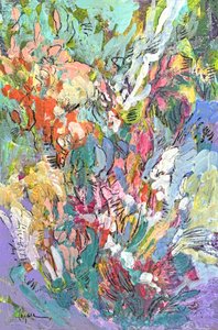 Colorful Abstract Flowers by Dorothy Fagan