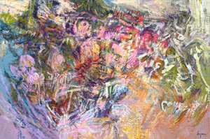 Vibrant Abstract Faces by Dorothy Fagan