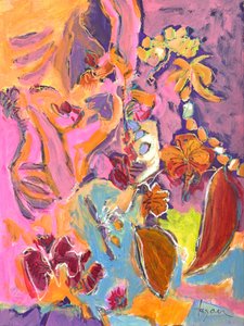 Vibrant Abstract Florals by Dorothy Fagan