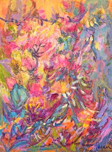 Vibrant Floral Impression by Dorothy Fagan